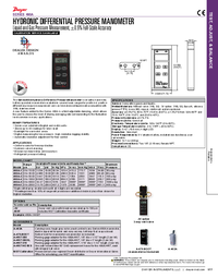 Thumbnail of document Brochure - 490A Hydronic Differential Pressure Manometer